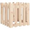 Garden Planter with Fence Design - Solid Pine 50x50x50 cm