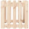 Garden Planter with Fence Design - Solid Pine 50x50x50 cm