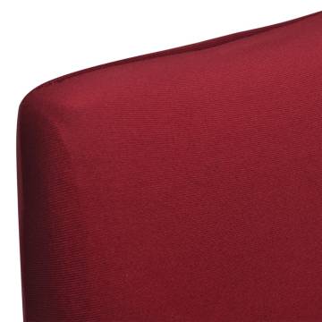 6 pcs Bordeaux Stretchable Chair Cover - Hipomarket