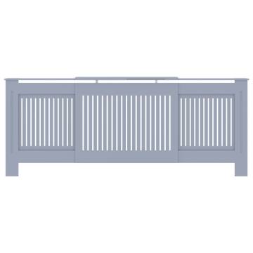 Stylish MDF Radiator Cover Grey - 205 cm | HipoMarket