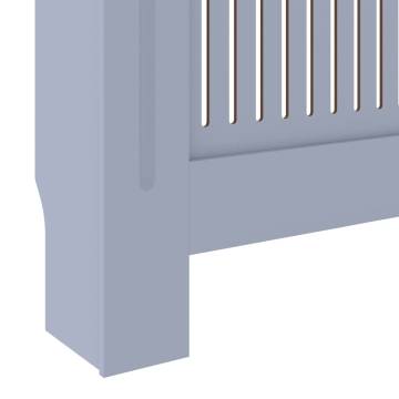 Stylish MDF Radiator Cover Grey - 205 cm | HipoMarket