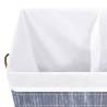 Bamboo Laundry Basket Grey 100 L - Stylish & Functional Storage