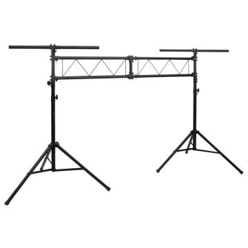 Light Stand Black 338x115x(180-300) cm Steel - Hipomarket