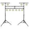 Light Stand Black 338x115x(180-300) cm Steel - Hipomarket