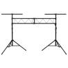 Light Stand Black 338x115x(180-300) cm Steel - Hipomarket