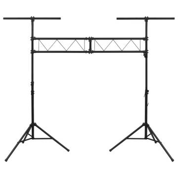 Light Stand Black 338x115x(180-300) cm Steel - Hipomarket