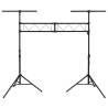 Light Stand Black 338x115x(180-300) cm Steel - Hipomarket