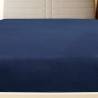 Jersey Fitted Sheets 2 pcs Navy Blue 160x200 cm Cotton | Hipomarket