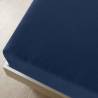 Jersey Fitted Sheets 2 pcs Navy Blue 160x200 cm Cotton | Hipomarket