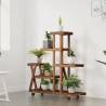 Flower Stand with Wheels - Durable Solid Wood Fir | HipoMarket