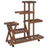 Flower Stand with Wheels - Durable Solid Wood Fir | HipoMarket