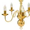 Elegant Golden Chandelier - 5 E14 Bulbs for Home & Commercial Use