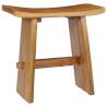 Solid Teak Wood Stool - Durable & Stylish Home Decor