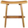 Solid Teak Wood Stool - Durable & Stylish Home Decor