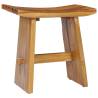 Solid Teak Wood Stool - Durable & Stylish Home Decor