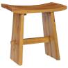 Solid Teak Wood Stool - Durable & Stylish Home Decor