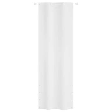 White Balcony Screen 80x240 cm - Privacy & Water-Resistant