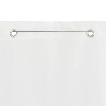 White Balcony Screen 80x240 cm - Privacy & Water-Resistant