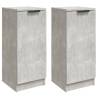 Stylish Concrete Grey Sideboards - 2 pcs - 30x30x70 cm