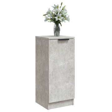 Stylish Concrete Grey Sideboards - 2 pcs - 30x30x70 cm