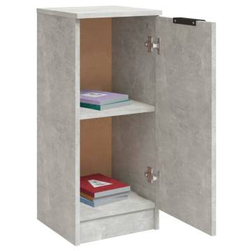 Stylish Concrete Grey Sideboards - 2 pcs - 30x30x70 cm