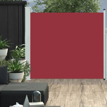 Patio Retractable Side Awning 170x300 cm - Red | HipoMarket