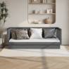 Day Bed Grey 80x200 cm Solid Wood Pine Colour grey Size 80 x 200 cm 