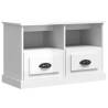 Stylish High Gloss White TV Cabinet | 80x35x50 cm