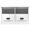 Stylish High Gloss White TV Cabinet | 80x35x50 cm