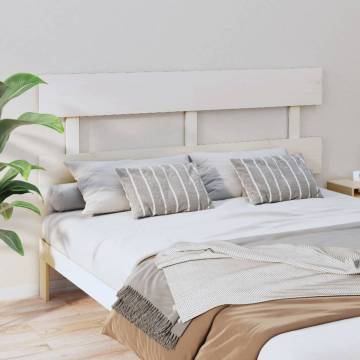 Stylish White Pine Bed Headboard - 154x3x81 cm