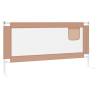 Toddler Safety Bed Rail Taupe - 180x25 cm Fabric | Hipo Market