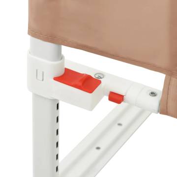 Toddler Safety Bed Rail Taupe - 180x25 cm Fabric | Hipo Market