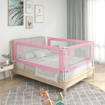 Toddler Safety Bed Rail Pink 160x25 cm - Hipo Market