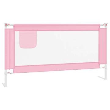 Toddler Safety Bed Rail Pink 160x25 cm - Hipo Market