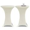 Standing Table Cover Ø60cm Cream Stretch 2 pcs Colour cream Size 60 cm Quantity in Package 2 