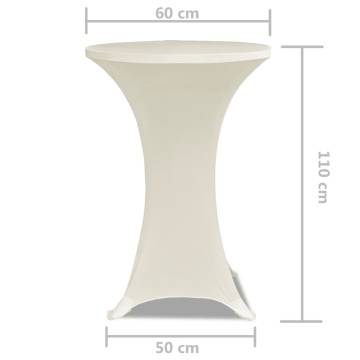 Cream Standing Table Cover Ø60cm - 2 pcs | Hipo Market