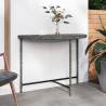 Garden Table Grey 100x50x75 cm Poly Rattan Colour grey Size 100 x 50 x 75 cm Quantity in Package 1 