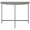 Garden Table Grey 100x50x75 cm Poly Rattan | HipoMarket