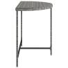 Garden Table Grey 100x50x75 cm Poly Rattan | HipoMarket