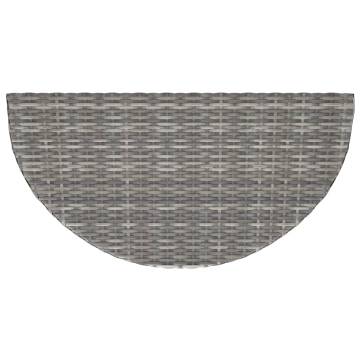 Garden Table Grey 100x50x75 cm Poly Rattan | HipoMarket