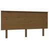 Stylish Honey Brown Bed Headboard - Solid Pine Wood