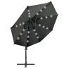 Cantilever Umbrella with LED Lights - 300 cm Anthracite