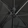 Cantilever Umbrella with LED Lights - 300 cm Anthracite