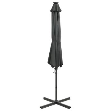 Cantilever Umbrella with LED Lights - 300 cm Anthracite