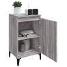 Stylish Grey Sonoma Bedside Cabinets - 2 pcs for Modern Interiors