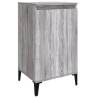 Stylish Grey Sonoma Bedside Cabinets - 2 pcs for Modern Interiors