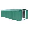 Garden Shed 257x580x181 cm Metal Green Colour green Size 257 x 580 x 181 cm 