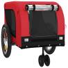 Pet Bike Trailer - Red & Black Oxford Fabric | HipoMarket UK