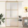 Sliding Door Gold 102.5x205 cm Frosted ESG Glass and Aluminium Colour gold and matt Size 102.5 x 205 cm Quantity in Package 1 Pattern 2 horizontal bars 