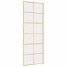 Sliding Door Gold 76x205 cm - Clear ESG Glass & Aluminium